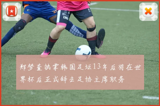 郑梦奎执掌韩国足坛13年后将在世界杯后正式辞去足协主席职务