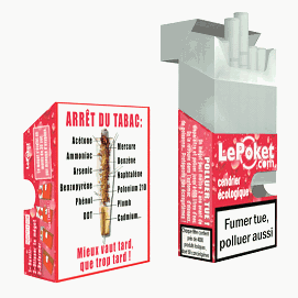 Cendrier de poche Arret tabac